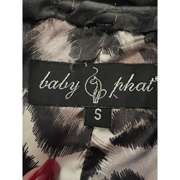 Vintage Baby Phat Y2K Jacket Coat 90’s 2000’s Size Small Dark Grey - Picture 4 of 13
